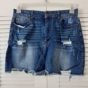 Mini Blue Jean Skirt